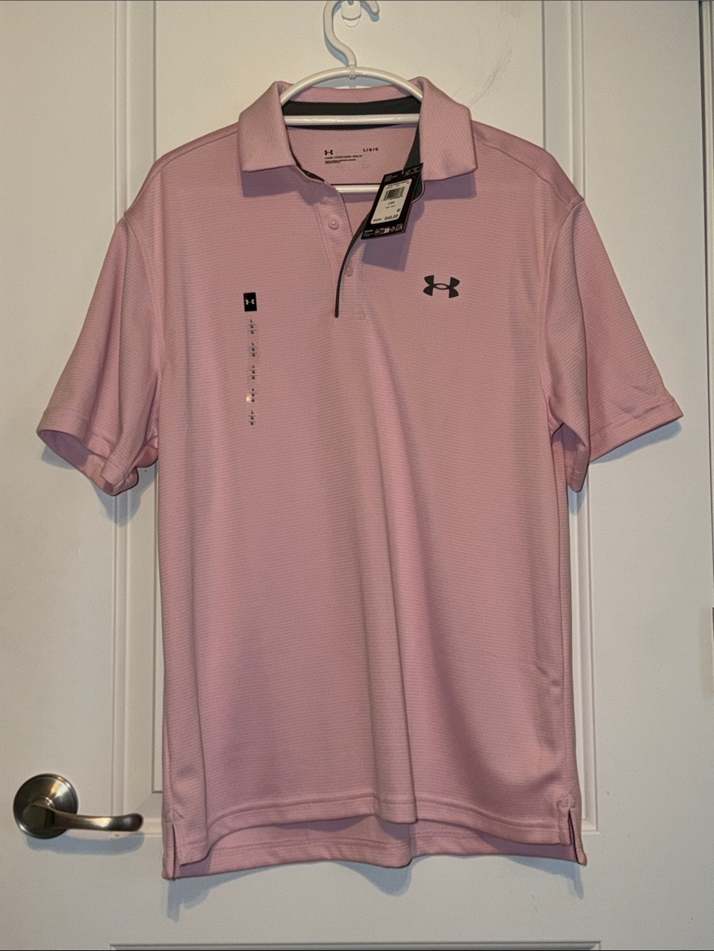 Under Armour Men’s Light Pink Performance Polo